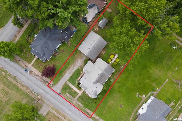 1104 Barham Ave, Johnston City, IL 62951 - view of property location featuring property boundaries highlighted