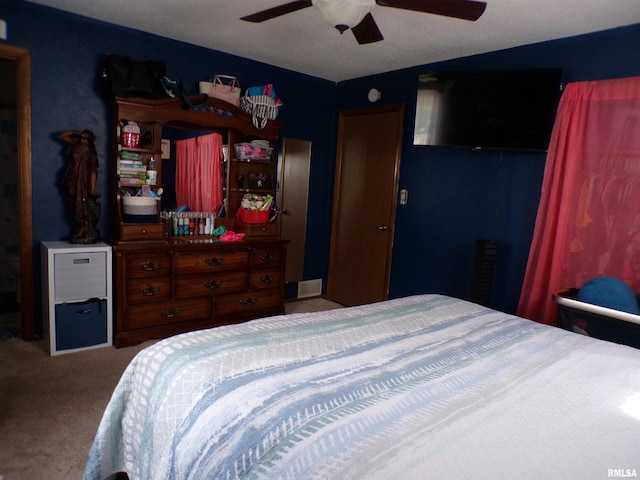 275 Prairie Ln, Sparta, IL 62286 - carpeted bedroom with ceiling fan