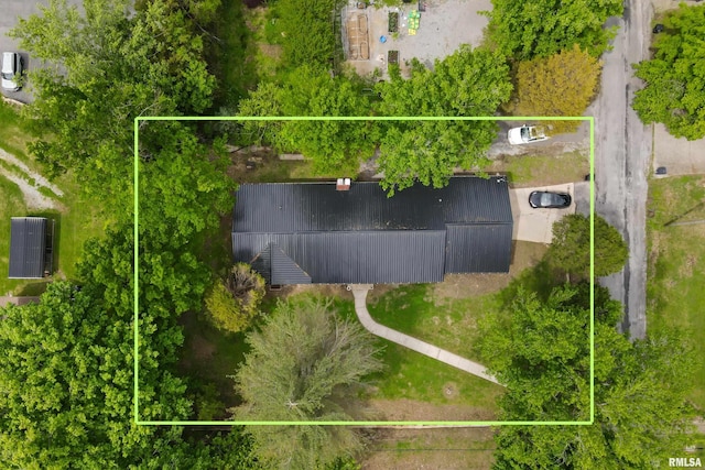 802 W Main St, Vienna, IL 62995 - aerial view of property's location featuring property parcel outlined