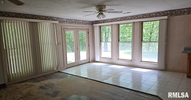 90 Carlock Rd, Murphysboro, IL 62966 - doorway to outside featuring ceiling fan and plenty of natural light
