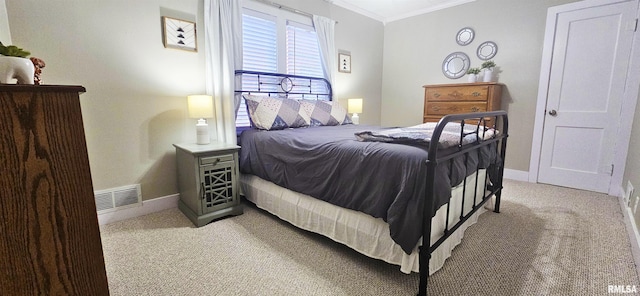401 E 5th St, Mount Carmel, IL 62863 - carpeted bedroom with ornamental molding and baseboards