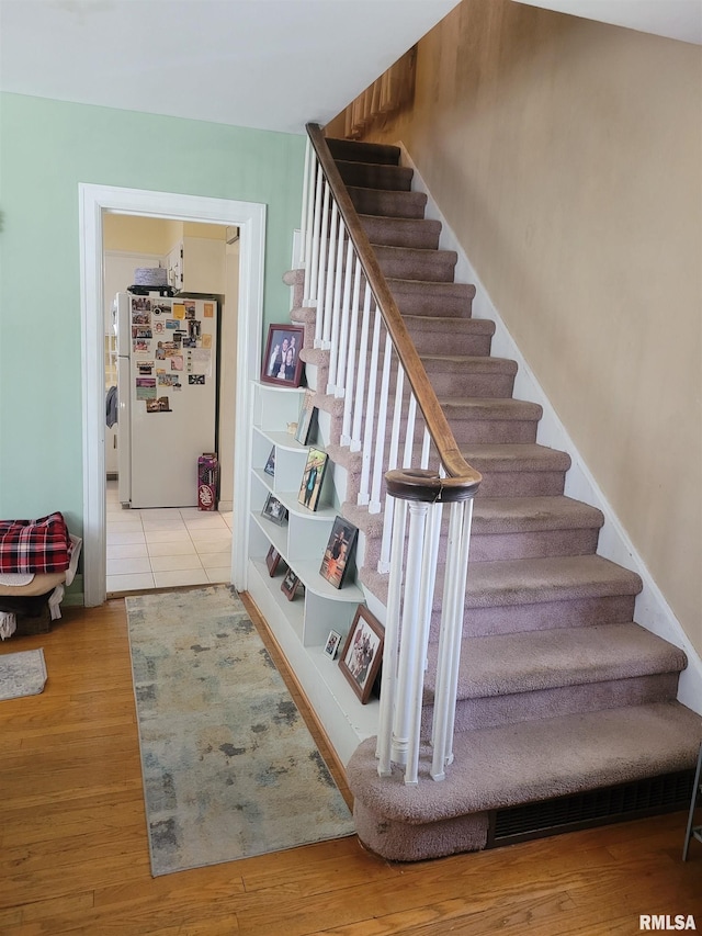 1806 Pace Ave, Mount Vernon, IL 62864 - stairs with wood finished floors