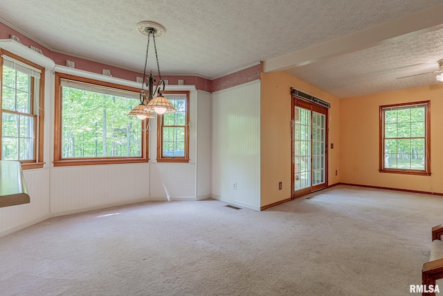15751 E Tolle Rd, Mount Vernon, IL 62864 - unfurnished room with a textured ceiling, carpet floors, and baseboards