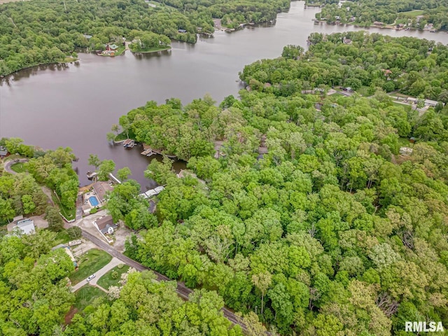 2234 Cascade Ln, Centralia, IL 62801 - bird's eye view of a large body of water and a forest