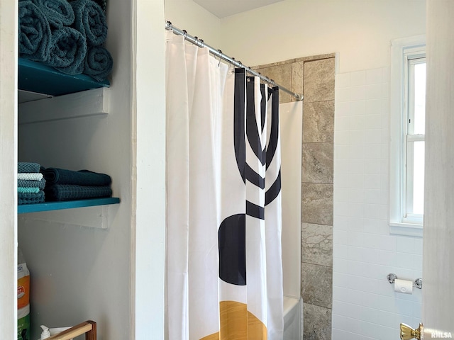401 S 1st St, Marion, IL 62959 - full bathroom with a shower with shower curtain