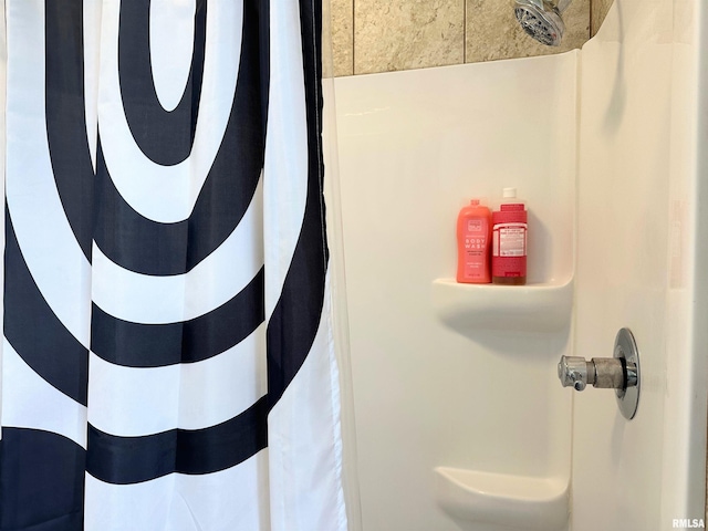 401 S 1st St, Marion, IL 62959 - bathroom with a shower with curtain