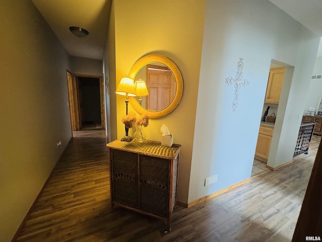 3621 Andrews Ct, Salem, IL 62881 - hall with wood finished floors and baseboards