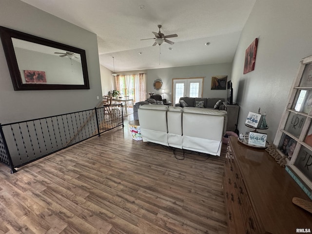 3621 Andrews Ct, Salem, IL 62881 - living room with ceiling fan and wood finished floors