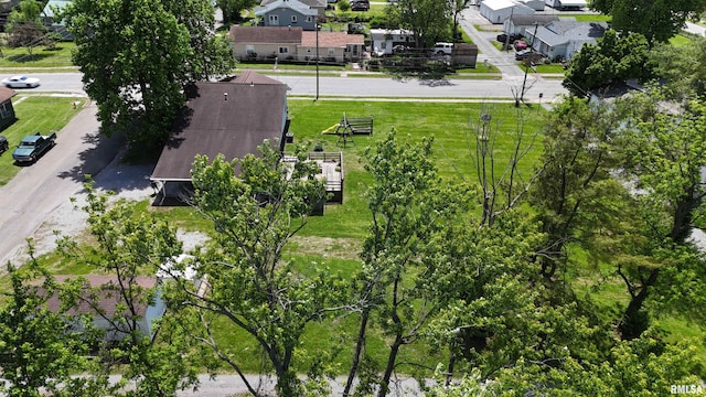 aerial perspective of suburban area