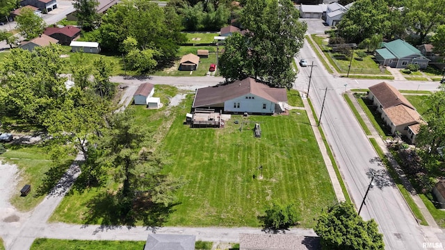 aerial perspective of suburban area