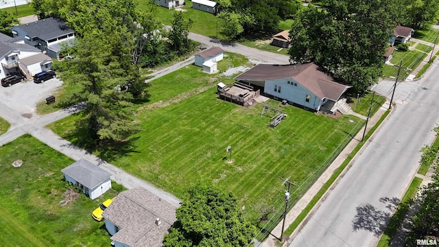 aerial perspective of suburban area