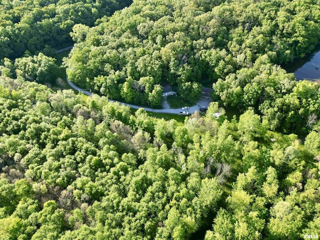 7544 Geranium Rd, Oakdale, IL 62268 - aerial view of a heavily wooded area