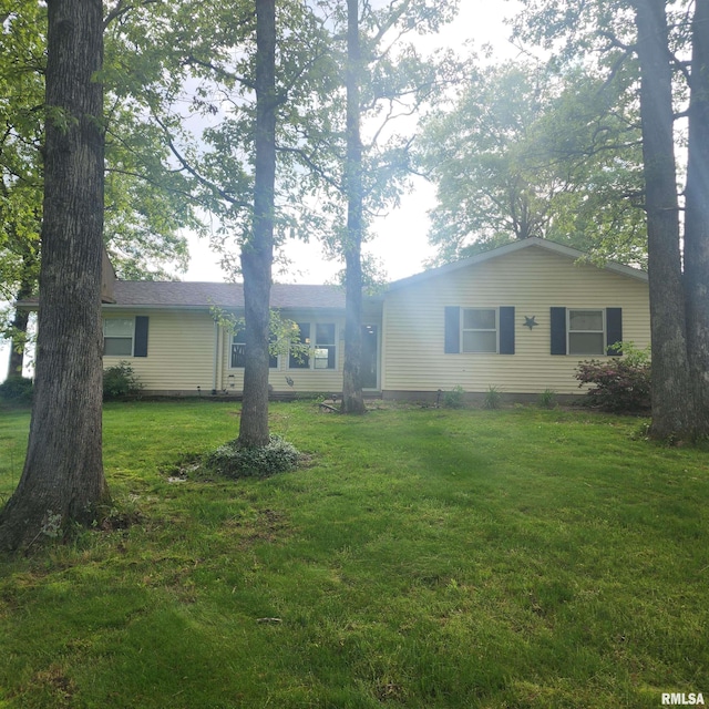 15267 N Woodlawn Ln, Woodlawn, IL 62898 - view of front of house featuring a front lawn