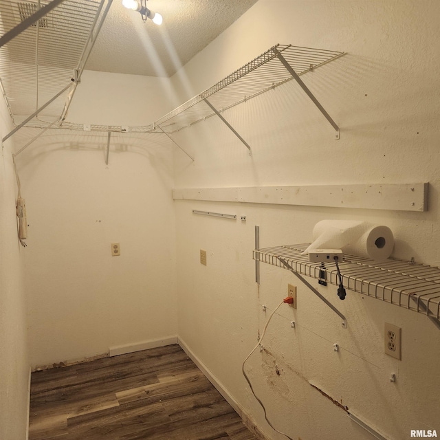 15267 N Woodlawn Ln, Woodlawn, IL 62898 - spacious closet featuring dark wood-type flooring
