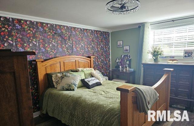 160 Front St, Elizabethtown, IL 62931 - bedroom with ornamental molding