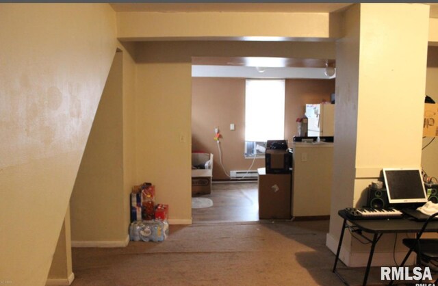 310 W Pecan St, Carbondale, IL 62901 - corridor with carpet and baseboards