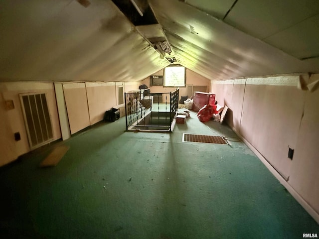 6556 S US-45 Rd, Brookport, IL 62910 - bonus room featuring lofted ceiling, carpet flooring, and baseboards