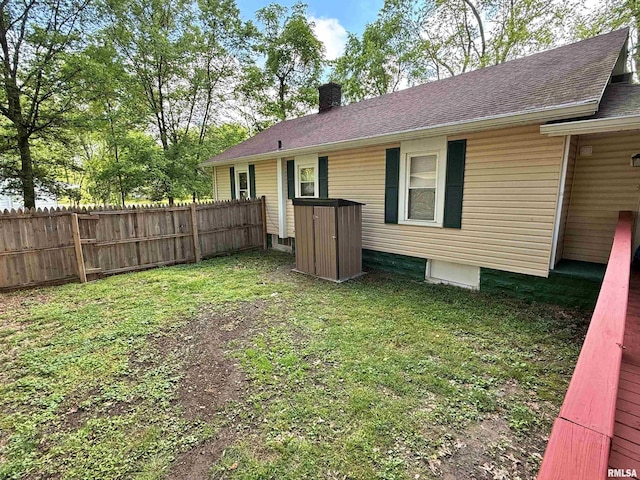 6556 S US-45 Rd, Brookport, IL 62910 - back of property featuring a chimney and a shingled roof