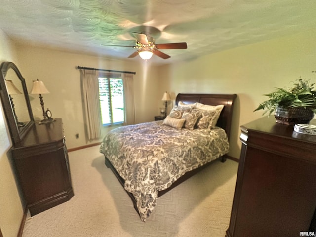 23208 N US Highway 51, Centralia, IL 62801 - bedroom with baseboards, a ceiling fan, and carpet flooring