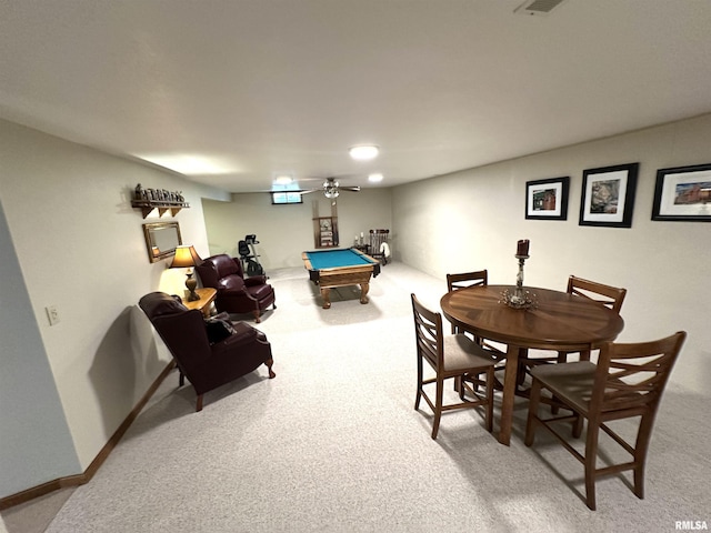 23208 N US Highway 51, Centralia, IL 62801 - playroom with billiards, carpet floors, and baseboards