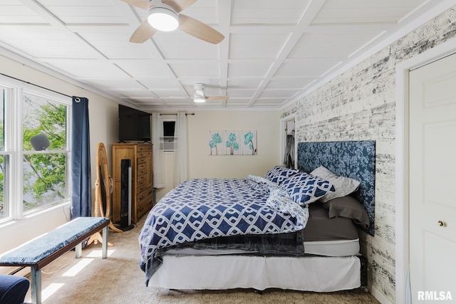 2560 Egyptian Hills Dr, Creal Springs, IL 62922 - carpeted bedroom with ceiling fan