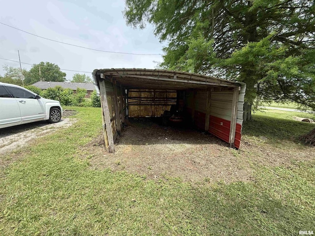 405 S Park Ct, Percy, IL 62292 - view of outbuilding featuring a detached carport