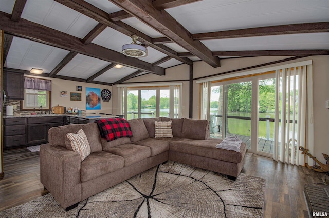 631 Community Beach Rd, Centralia, IL 62801 - living room featuring dark wood finished floors