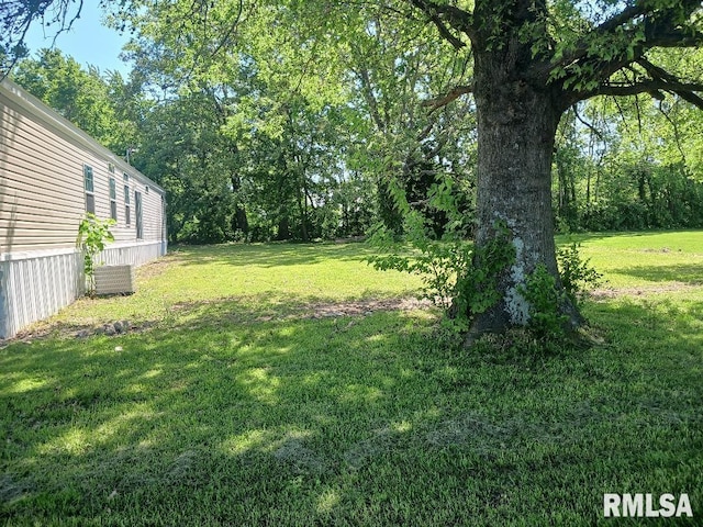 view of grassy yard