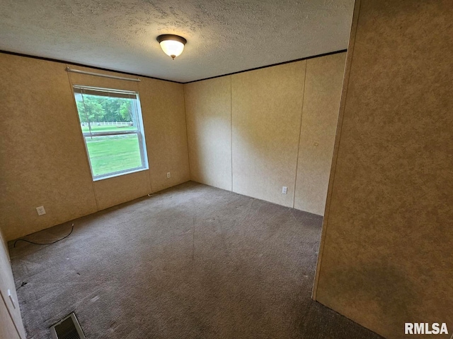 901 W 4th St, Bluford, IL 62814 - carpeted empty room featuring a textured ceiling and a decorative wall