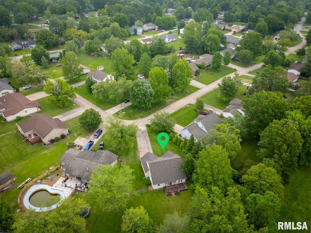 1021 Meadowlark Dr, Carterville, IL 62918 - aerial perspective of suburban area