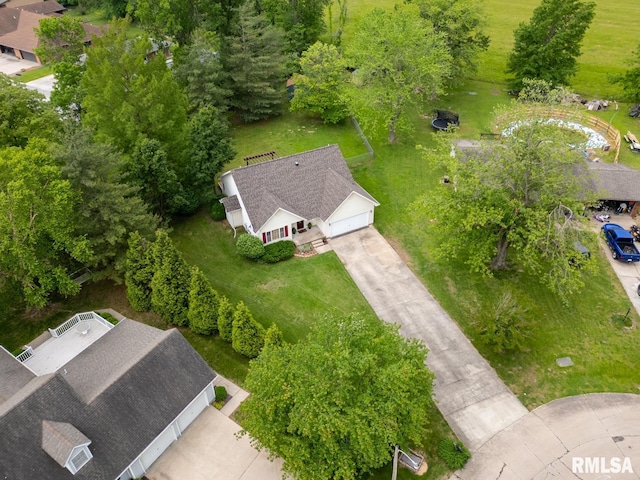 1021 Meadowlark Dr, Carterville, IL 62918 - aerial view of property and surrounding area