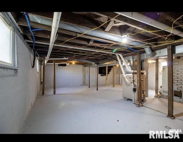 717 E Main St, Benton, IL 62812 - below grade area with heating unit