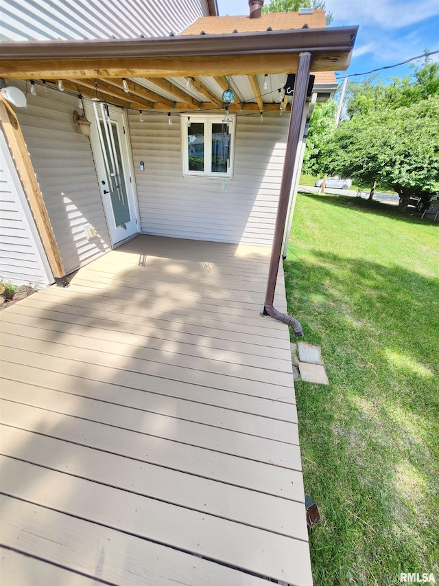 1144 S Morningside Dr, Carbondale, IL 62901 - deck with a yard