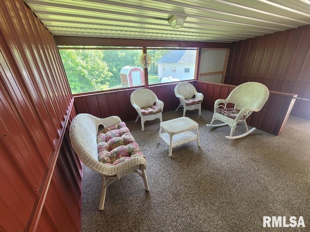 view of sunroom