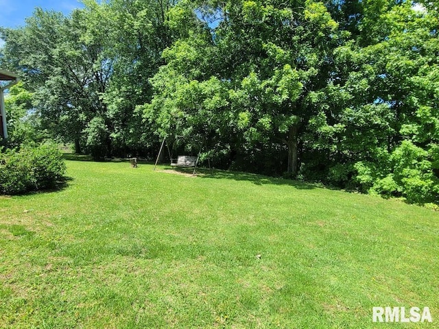 view of grassy yard
