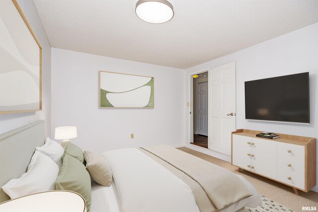 1103 W Boone St, Salem, IL 62881 - bedroom featuring light colored carpet and a textured ceiling
