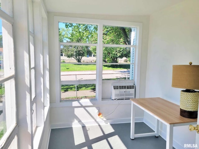 901 Catherine St, Metropolis, IL 62960 - sunroom featuring cooling unit