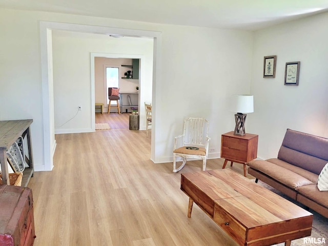 901 Catherine St, Metropolis, IL 62960 - living room with light wood-type flooring and baseboards