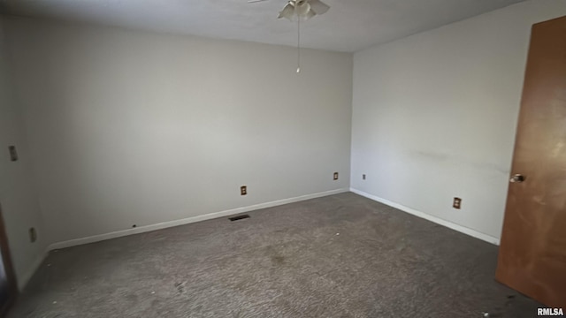 102 Stable Dr, Carterville, IL 62918 - carpeted spare room with ceiling fan and baseboards