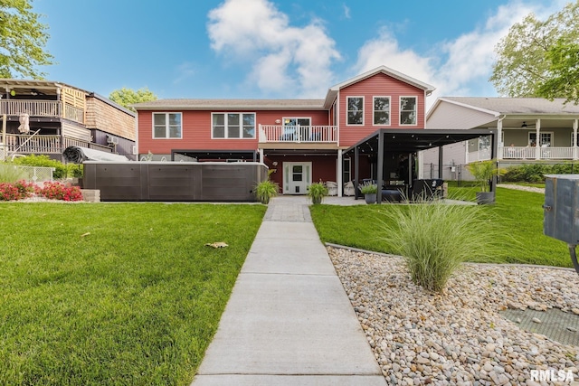 11782 Driftwood Dr, Marion, IL 62959 - view of front of house featuring ceiling fan and a patio area