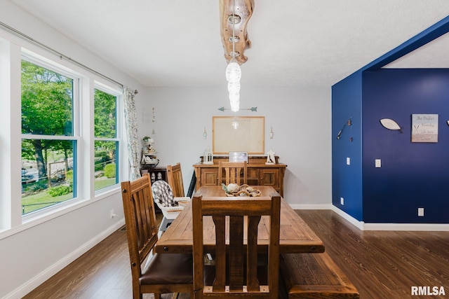 11782 Driftwood Dr, Marion, IL 62959 - dining space with wood finished floors and baseboards