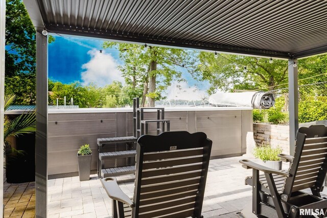 11782 Driftwood Dr, Marion, IL 62959 - view of patio / terrace featuring a hot tub