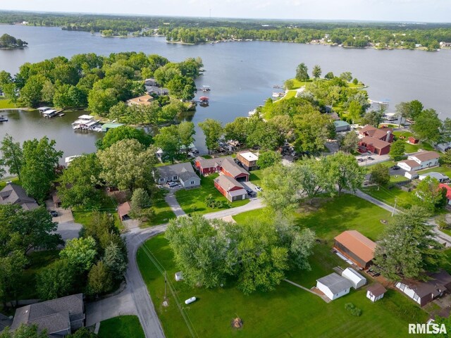 11782 Driftwood Dr, Marion, IL 62959 - aerial overview of property's location featuring a large body of water and nearby suburban area