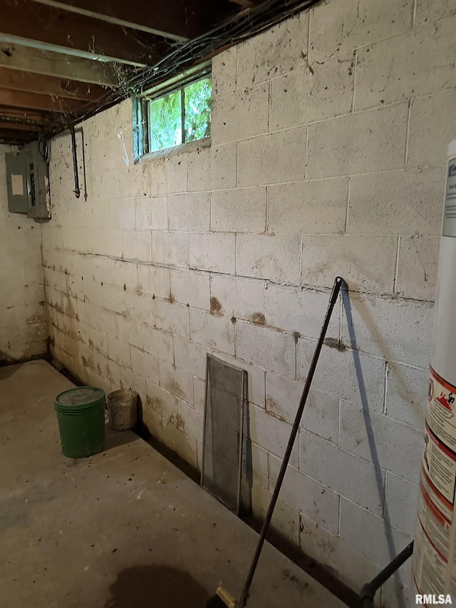 1480 Hemlock Rd, Duquoin, IL 62832 - below grade area featuring electric panel