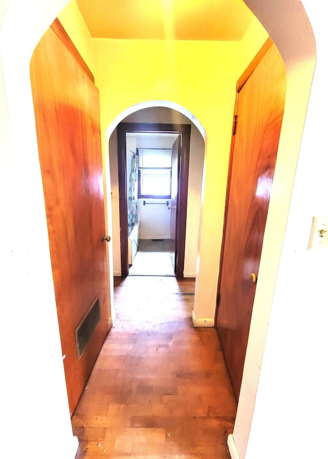 422 E Dr, Flora, IL 62839 - corridor featuring light wood-style floors