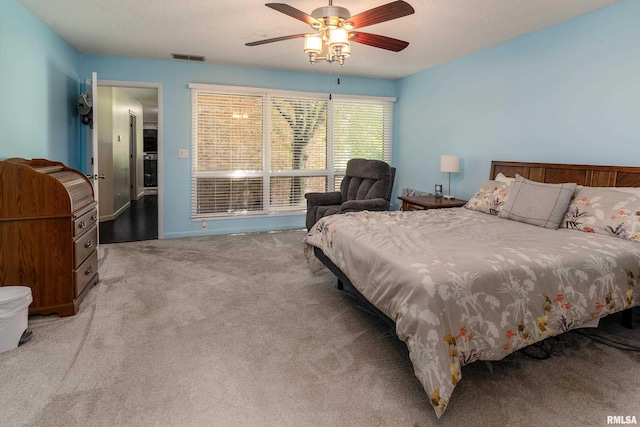 415 E Reichert Dr, Marion, IL 62959 - carpeted bedroom featuring a ceiling fan