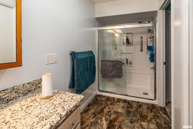 415 E Reichert Dr, Marion, IL 62959 - full bathroom with a stall shower and vanity
