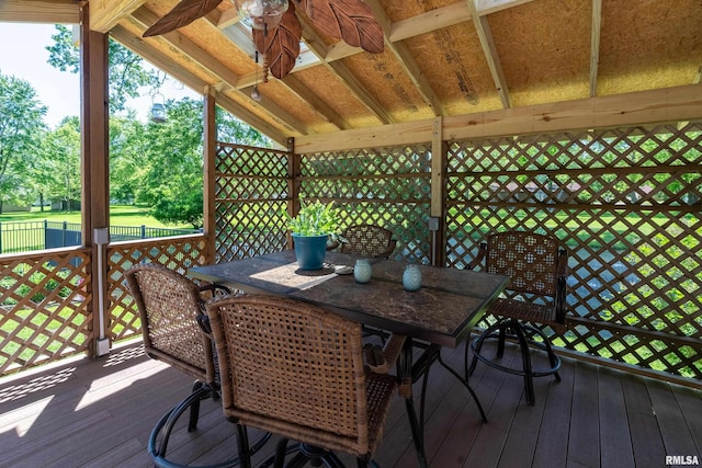415 E Reichert Dr, Marion, IL 62959 - deck featuring outdoor dining space