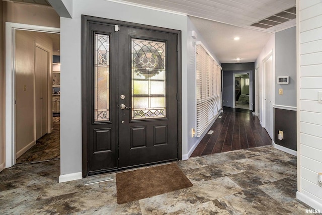 415 E Reichert Dr, Marion, IL 62959 - foyer entrance featuring baseboards and stone finish floors