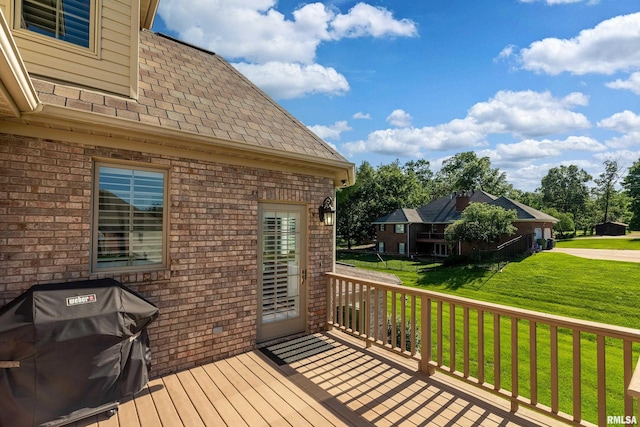 1302 Collins Ln, Marion, IL 62959 - deck with a lawn and grilling area